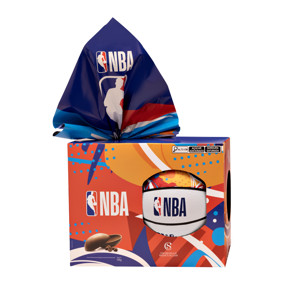 Ovo de Páscoa ao Leite Bola NBA Chocoesportes 170g
