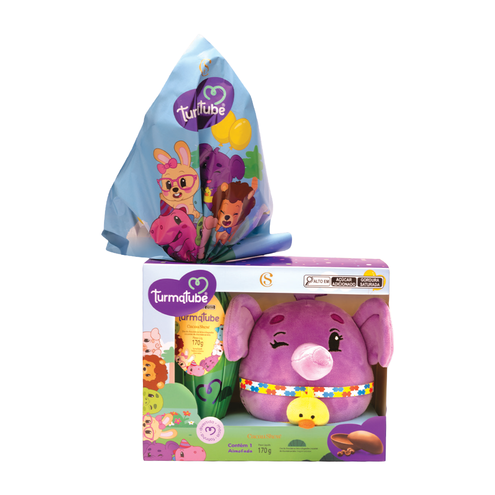 Ovo de Páscoa ao Leite Almofada TurmaTube 170g