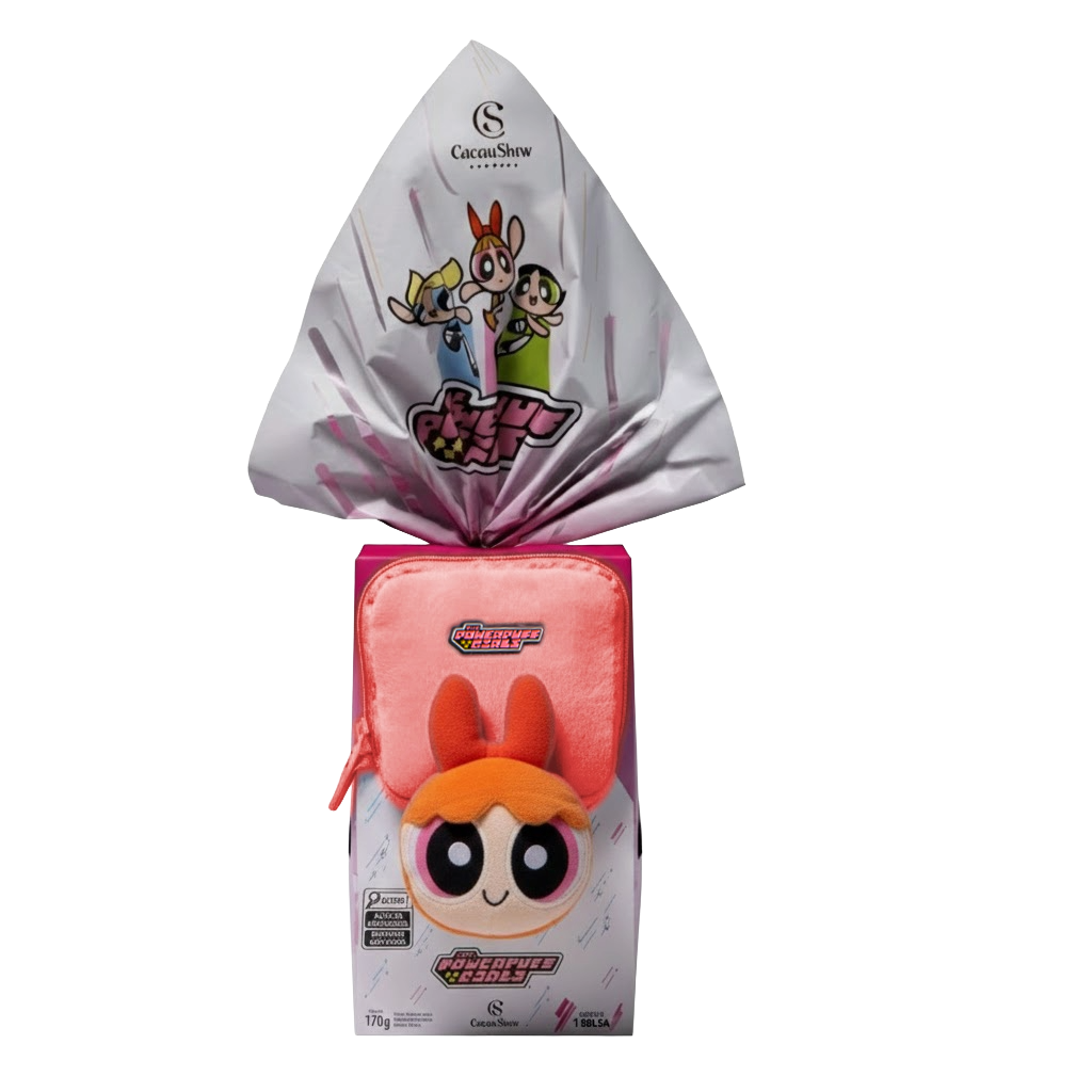 Ovo de Páscoa ao Leite Meninas Superpoderosas Bolsa Florzinha 170g