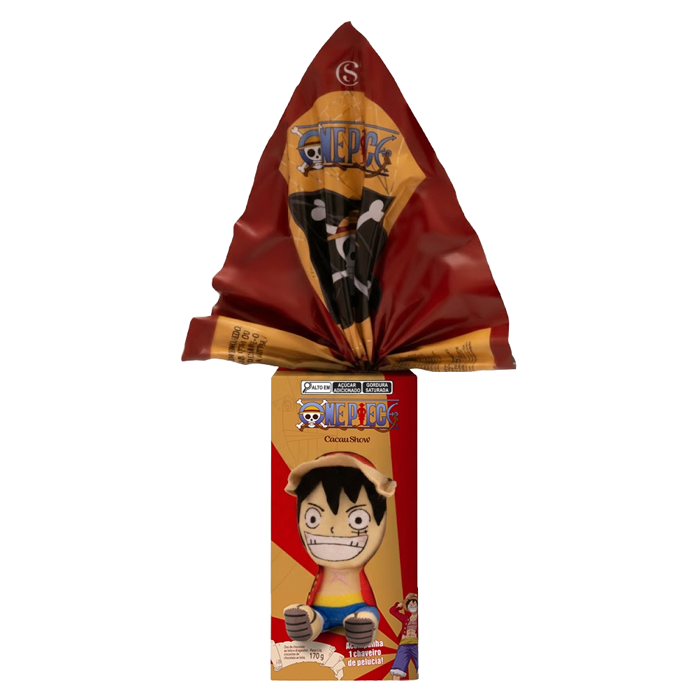 Ovo de Páscoa Chaveiro Luffy One Piece 170g