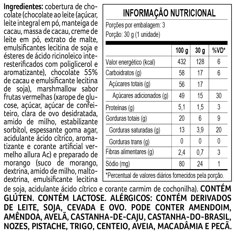 Marshmallow MonteBello Frutas Vermelhas 90g, , large. image number 1