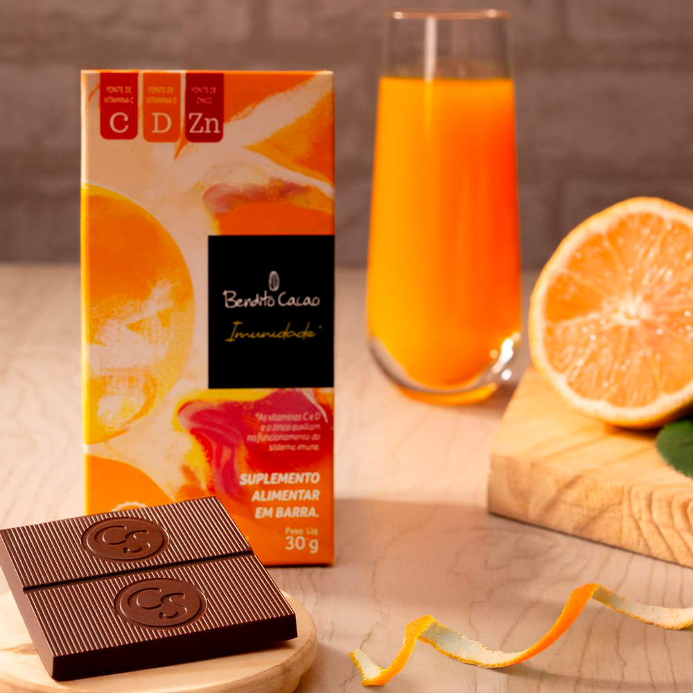 Tablete de Chocolate 70% Bendito Cacao Imunidade 30g, , large. image number 1