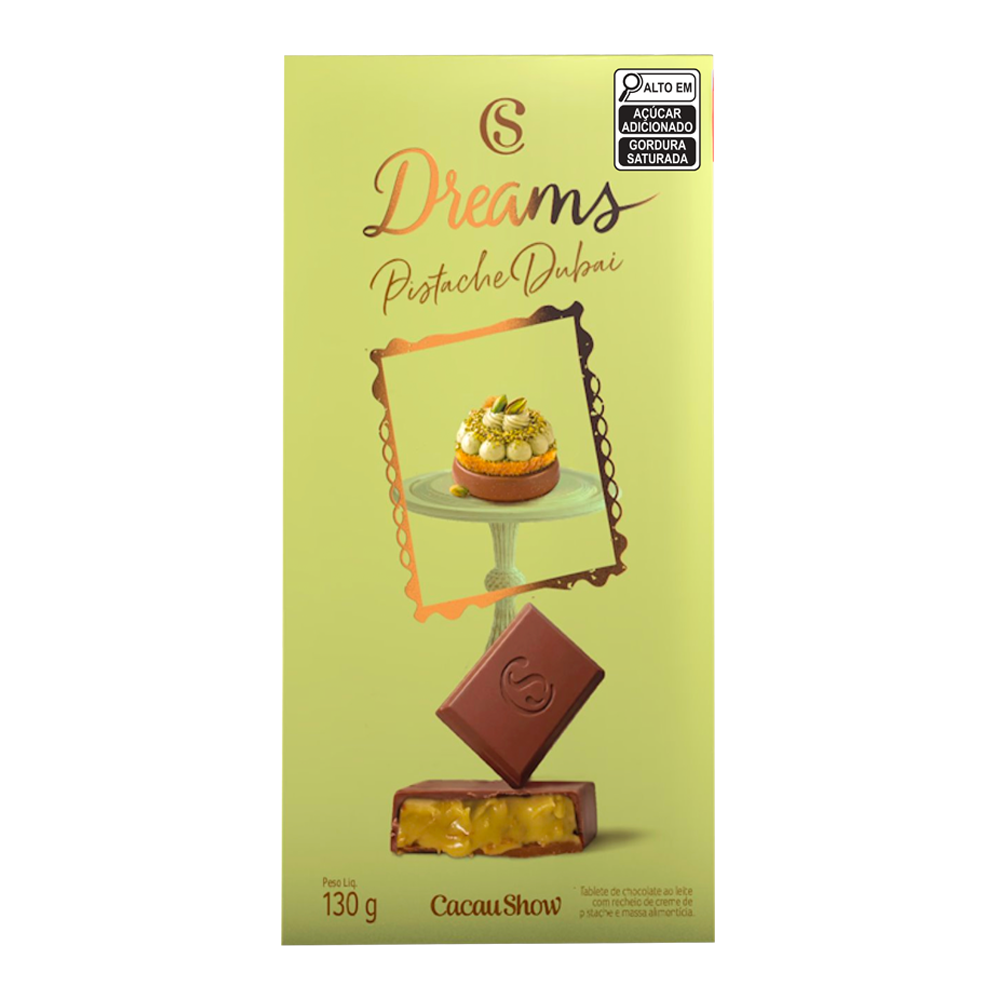 Tablete Dreams Dubai Pistache 130g, , large. image number 0