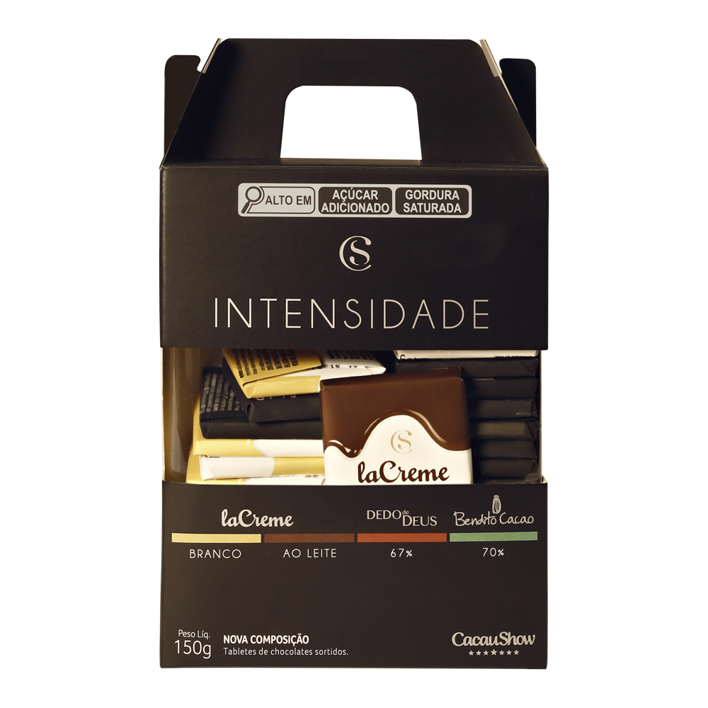 Caixa de Tabletes de Chocolate Intensidade 150g, , large. image number 0