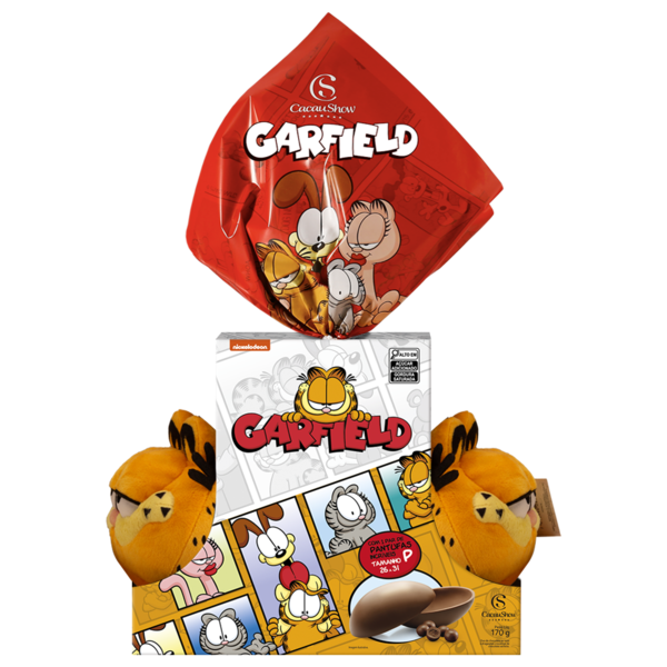 Ovo de Páscoa ao Leite Pantufa Garfield P 170g