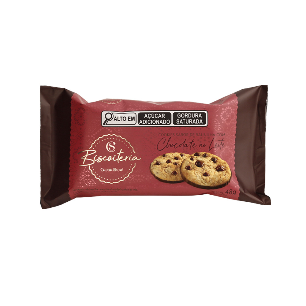 Cookies Banhado com Gotas de Chocolate ao Leite 48g, , large. image number 0