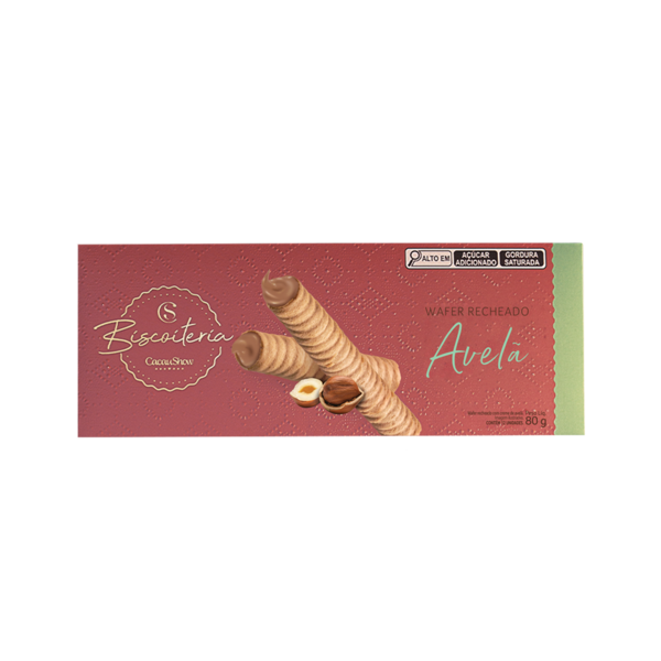 Wafer LaNut Recheio Avel&atilde; 80g
