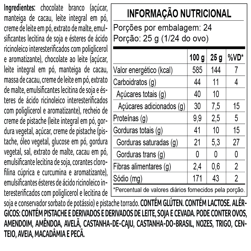 Ovo de Páscoa do Chef Pistache 600g, , large. image number 3