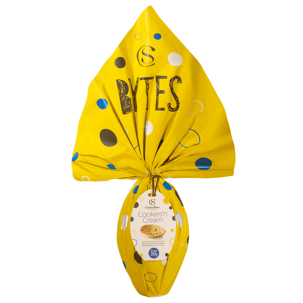 OVO BYTES COOKIES 280G | Loja Cacau Show
