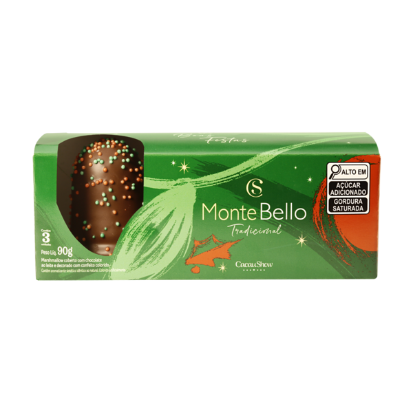 Marshmallow MonteBello de Natal Tradicional 90g