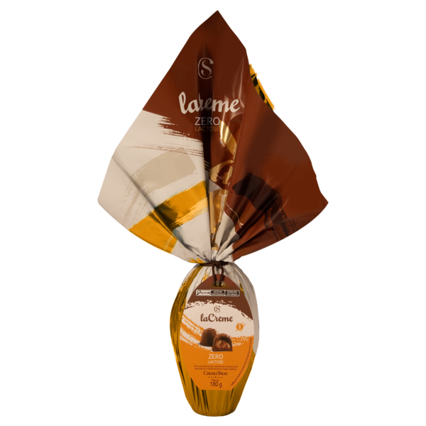 Ovo de Páscoa laCreme ao Leite Zero Lactose 180g