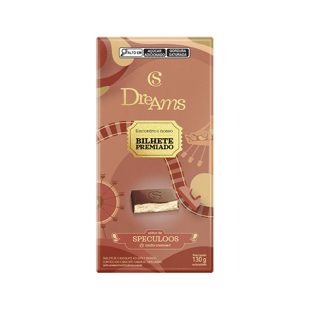 Tablete Dreams Speculoos Edi&ccedil;&atilde;o Especial 130g, , large. image number 0