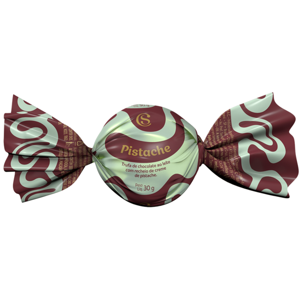 Trufa de Chocolate ao Leite e Pistache 30g