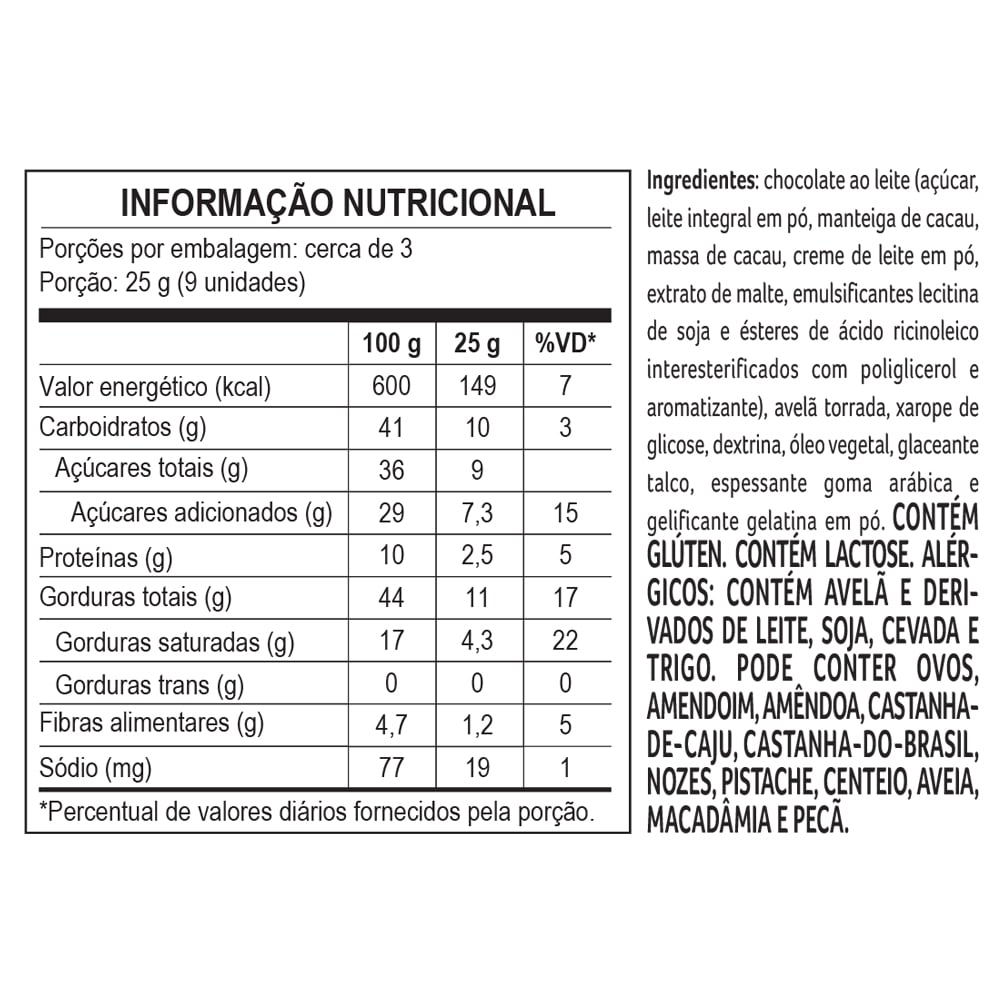 Mini Cubo com Drageados de Avelã 70g, , large. image number 1