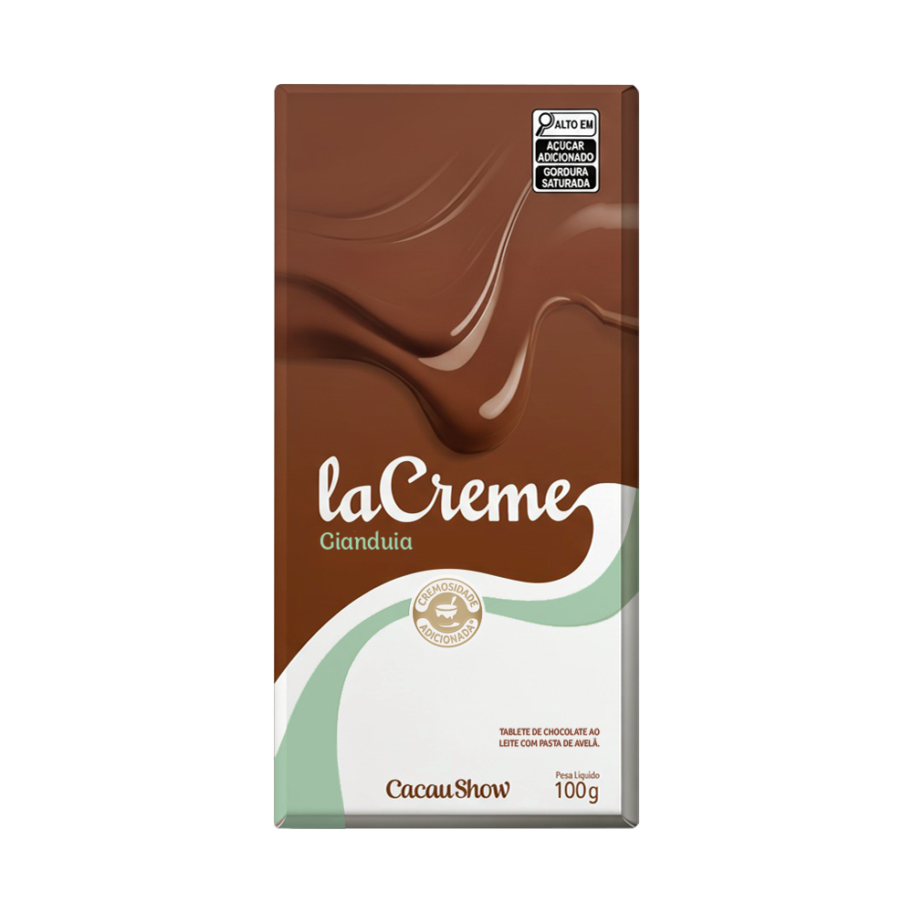 Tablete laCreme de Chocolate ao Leite e Avelã 100g, , large. image number 0