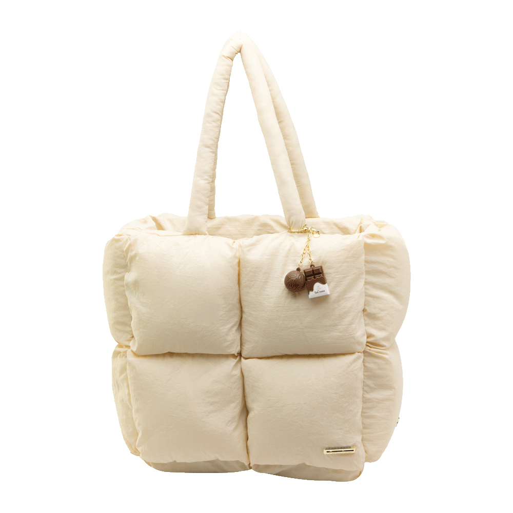 Bolsa Puffer Branca Cacau Show, , large. image number 1