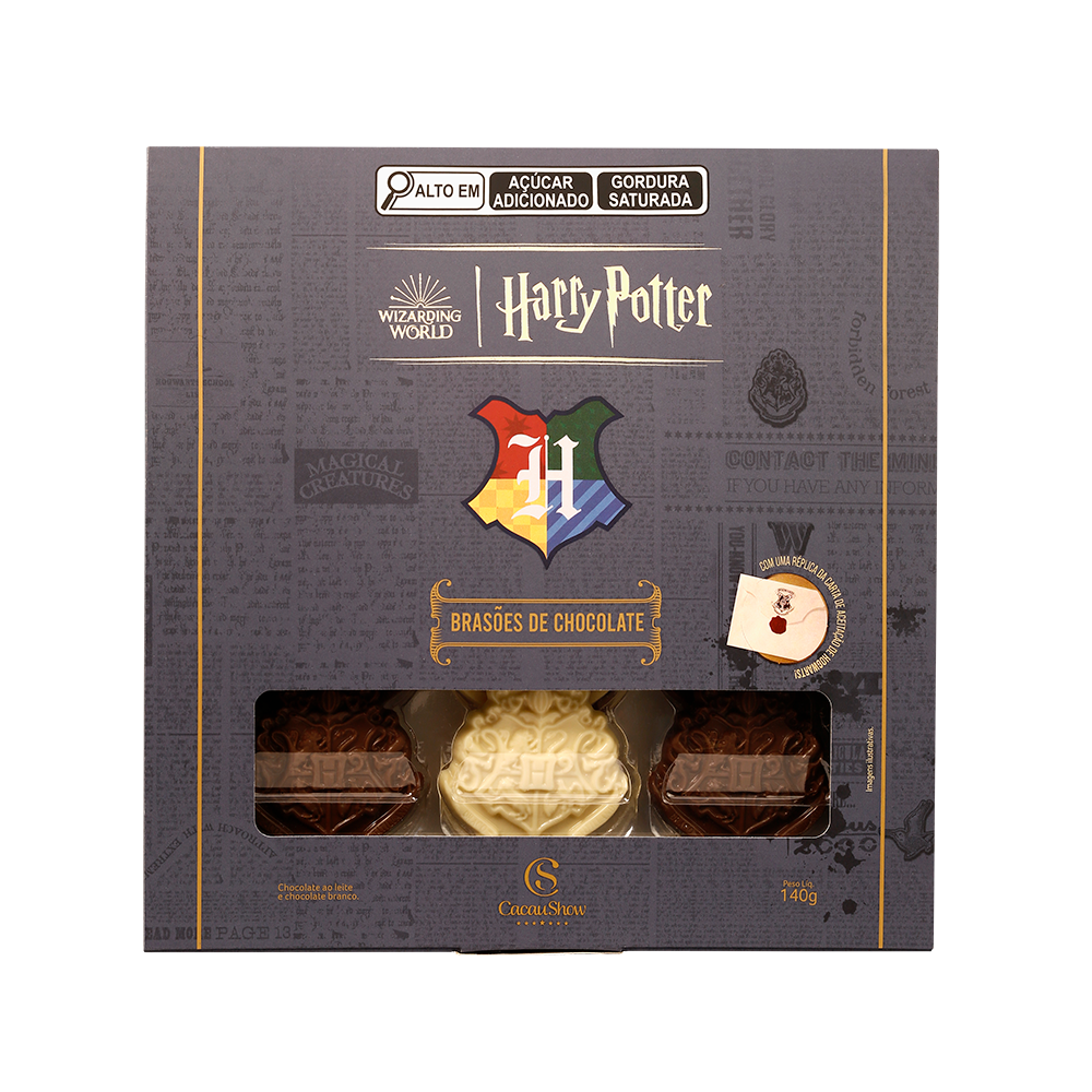 Caixa Brasão Harry Potter 140g, , large. image number 0