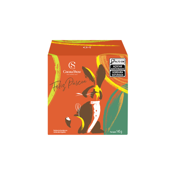 Caixa de Bombons Cubo Cacau Magia Brigadeiro 145g