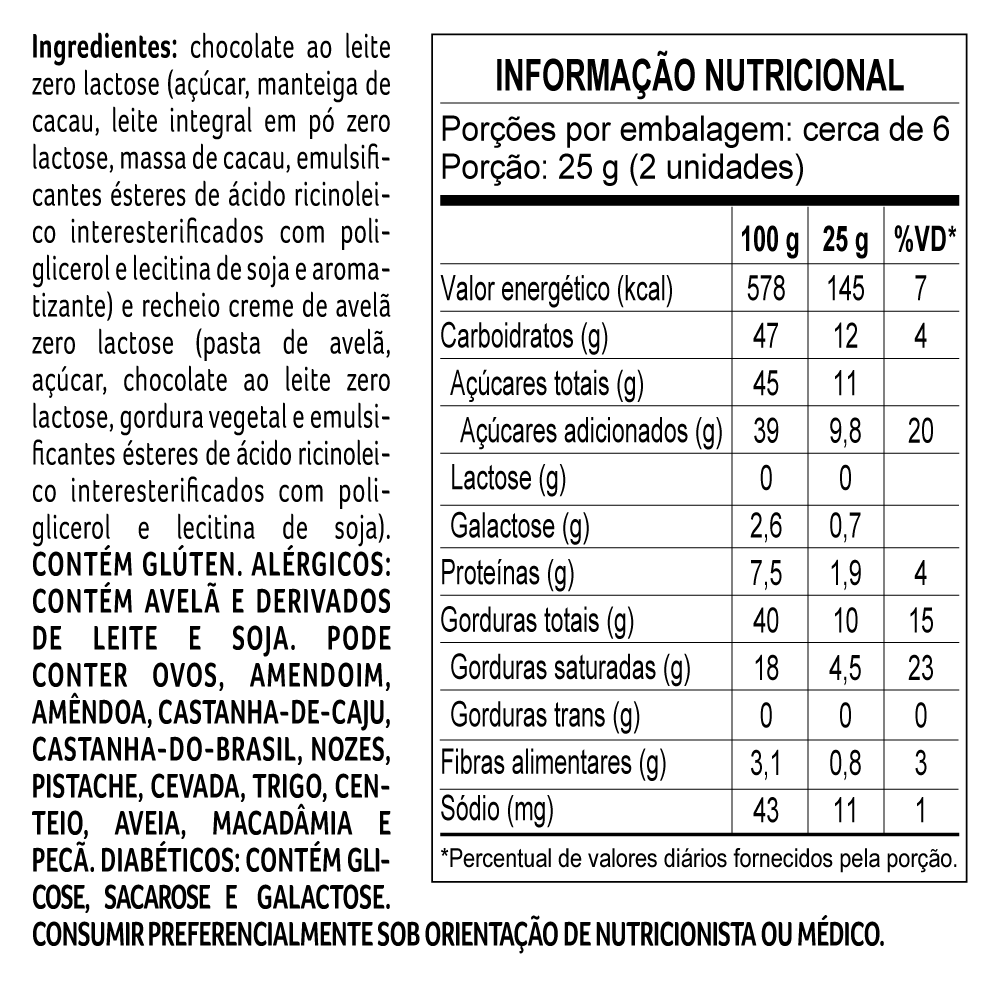 Bombons Clássicos ao Leite Zero Lactose 160g, , large. image number 1
