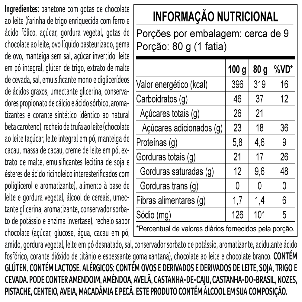 PANETONE DREAMS TRUFADO GOTAS 750G, , large. image number 1