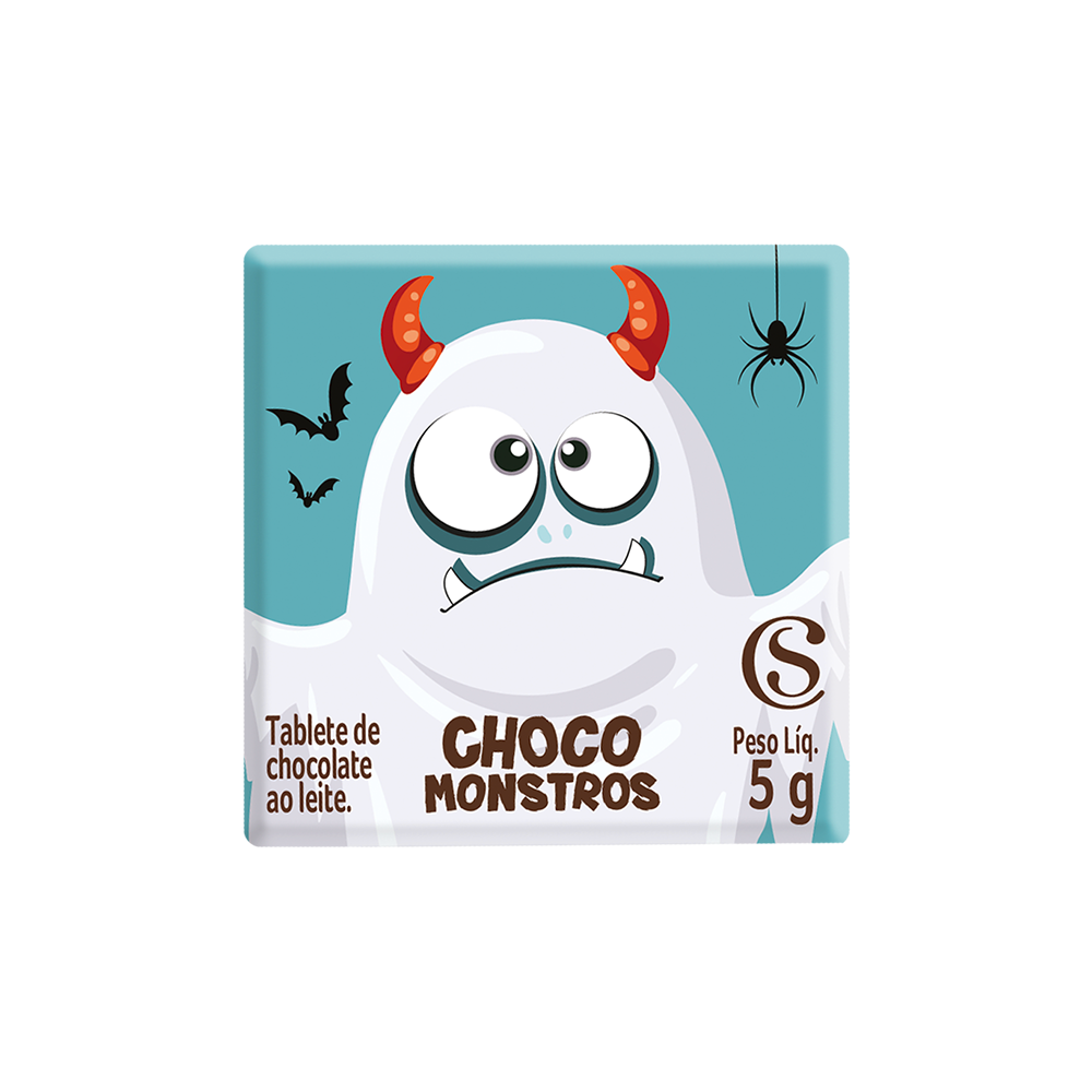 Tablete Halloween dos Chocomonstros Surpresa 5g, , large. image number 2