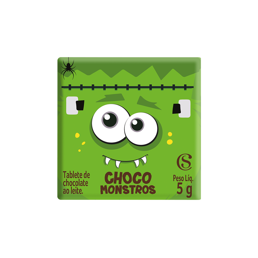 Tablete Halloween dos Chocomonstros Surpresa 5g, , large. image number 0