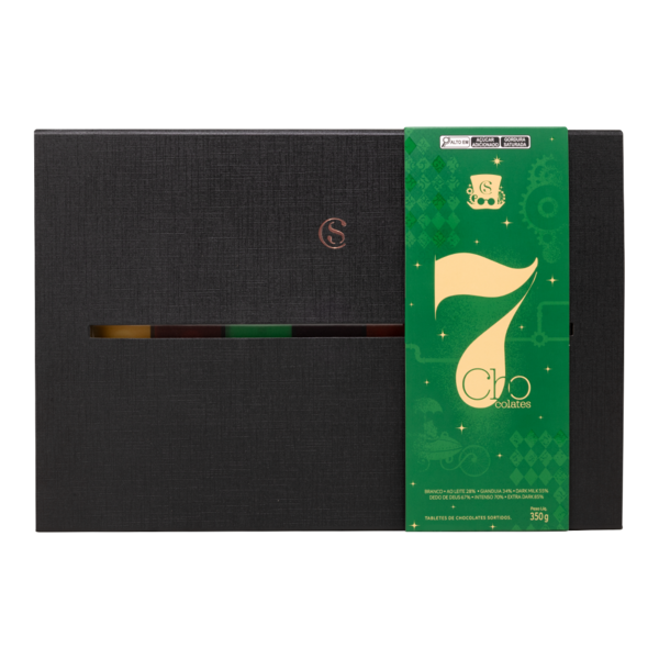Caixa de Tabletinhos 7 Chocolates 350g Caixa de Tabletinhos 7 Chocolates 350g
