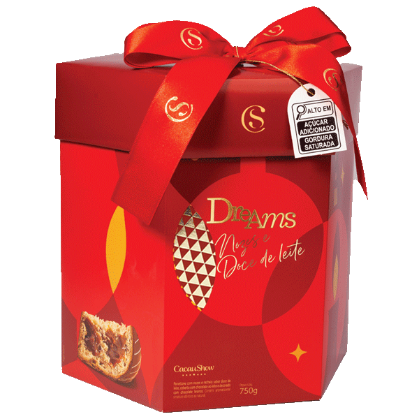 PANETONE DREAMS NOZES E DOCE DE LEITE 750G