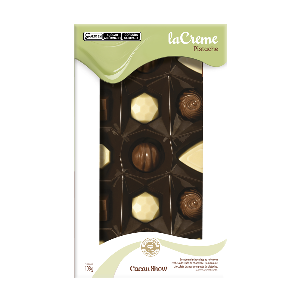 Caixa de Bombons laCreme Mini Show Pistache 108g, , large. image number 0