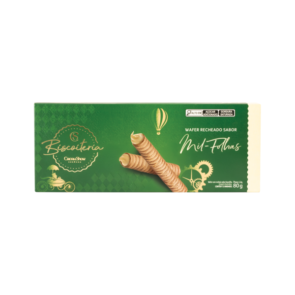 Wafer Mil-Folhas Natal 80g