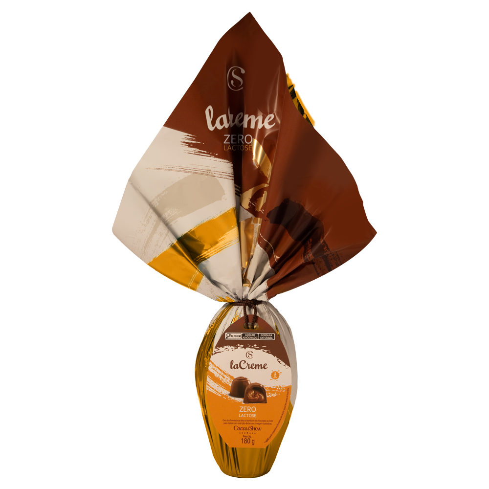 Ovo de Páscoa laCreme ao Leite Zero Lactose 180g, , large. image number 0