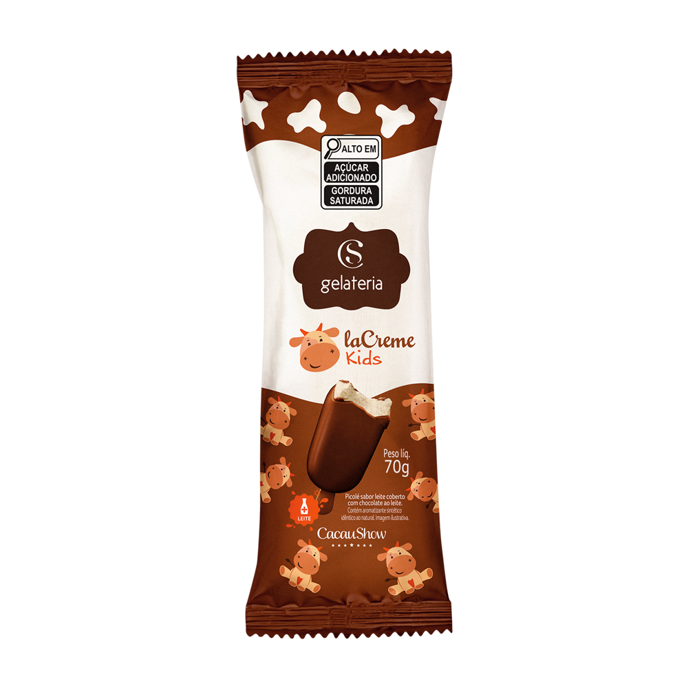 Sorvete laCreme Kids ao Leite 70g, , large. image number 0