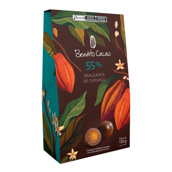 Drageado Bendito Cacao 55% com Cupua&ccedil;u 150g