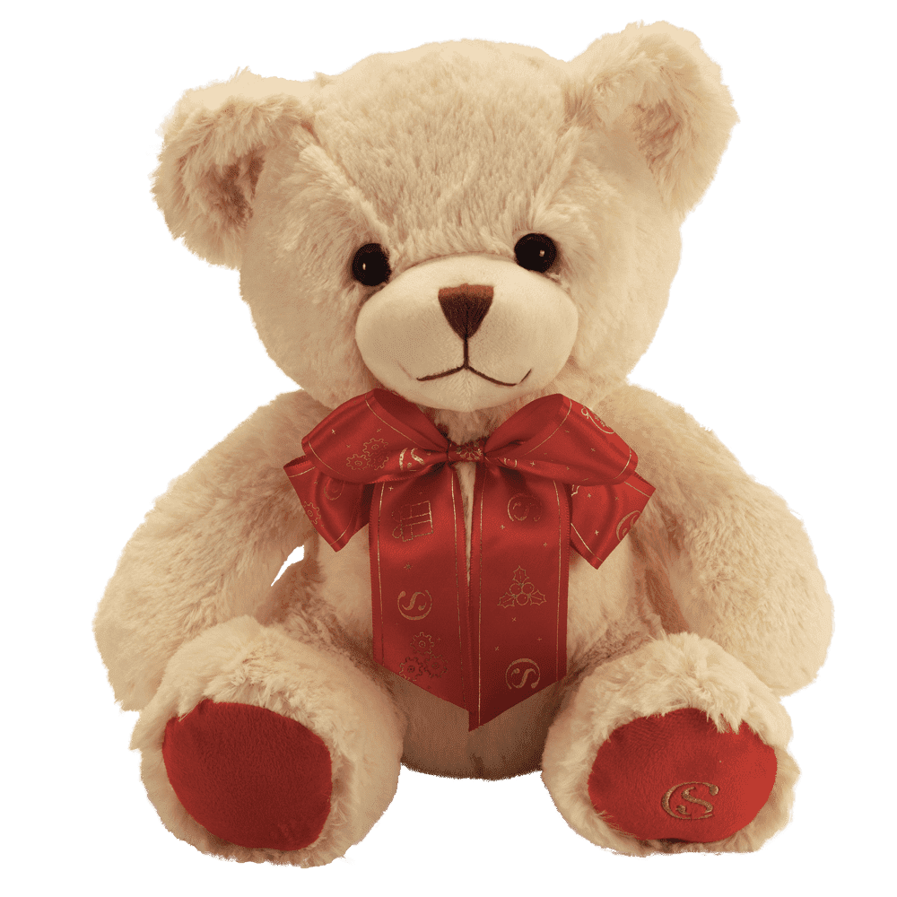 URSO DE PELÚCIA LAÇO VERMELHO null image number null