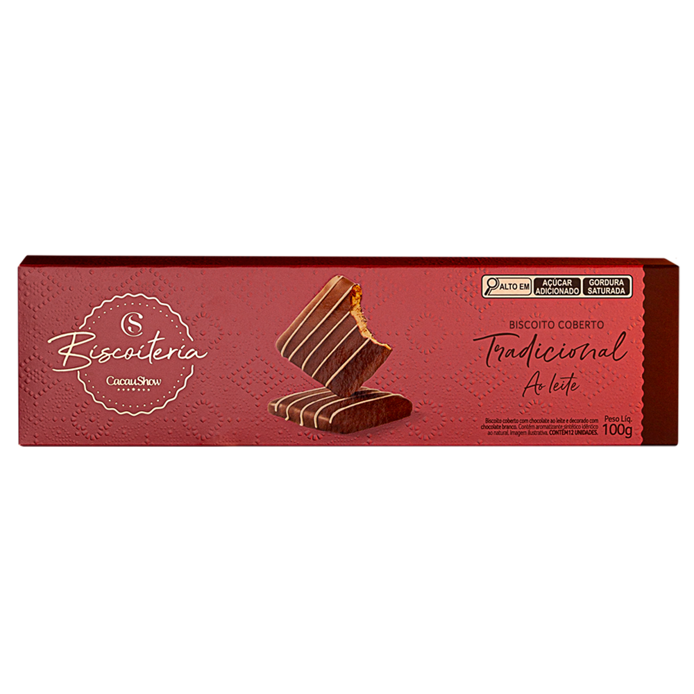 Biscoito Tradicional ao Leite 100g, , large. image number 0
