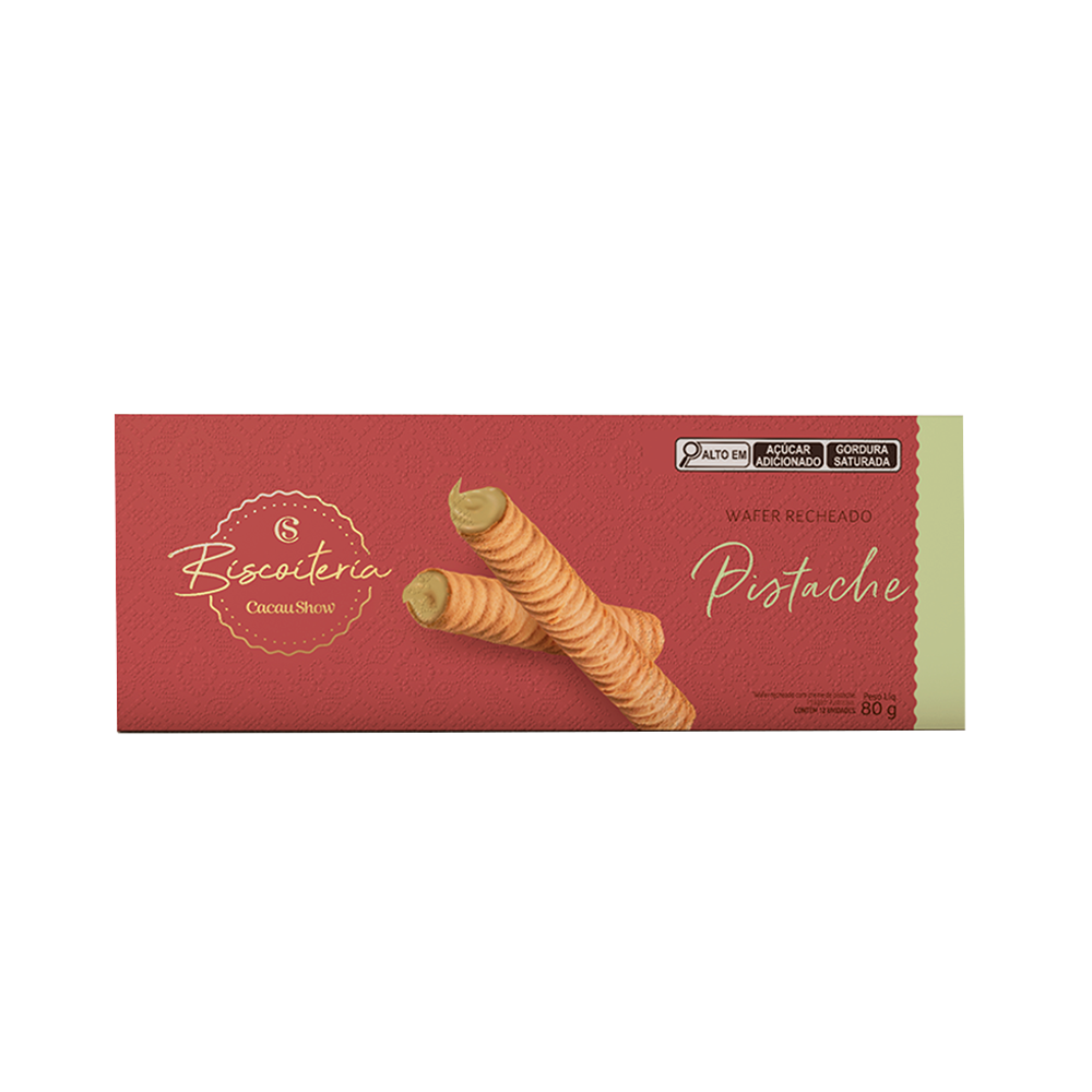 Wafer Biscoiteria Pistache 80g, , large. image number 0