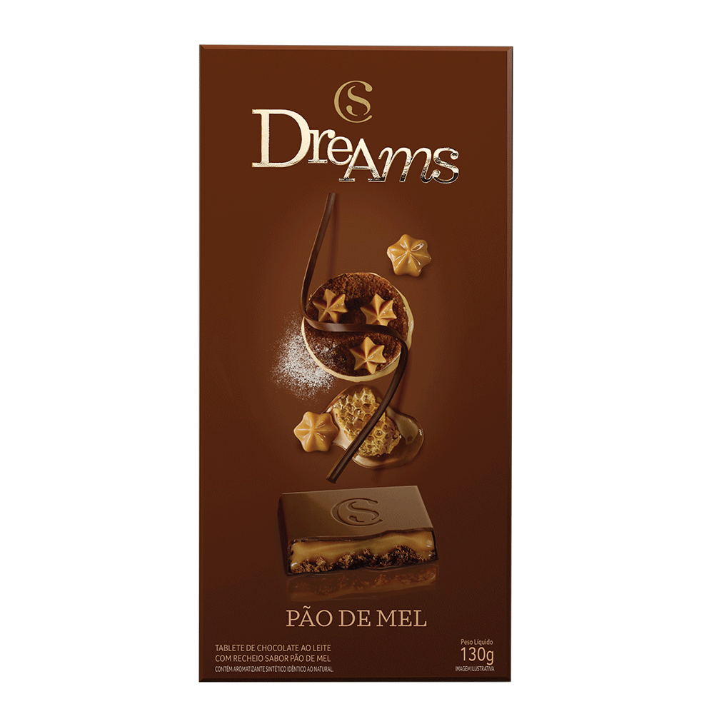 TABLETE DREAMS PÃO DE MEL 130G null image number null