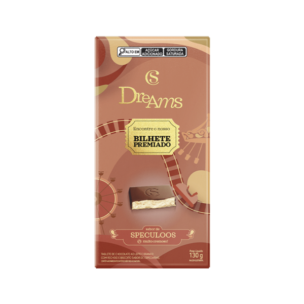 Tablete Dreams Speculoos Edi&ccedil;&atilde;o Especial 130g