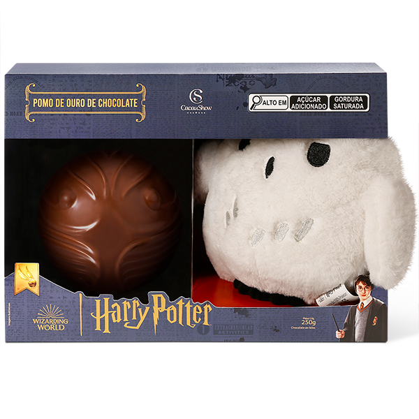 OVO DE PÁSCOA HARRY POTTER PELÚCIA EDWIGES 250G