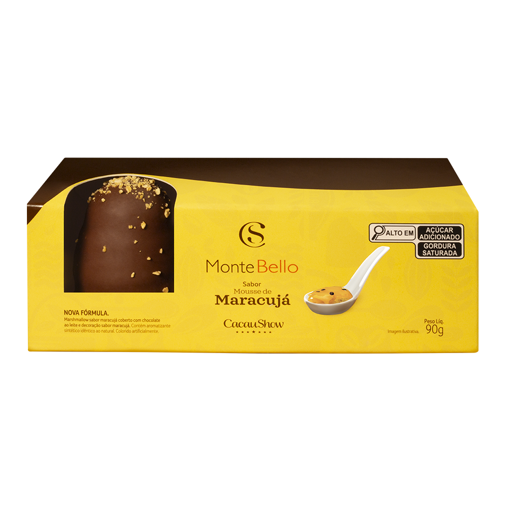 Marshmallow MonteBello Mousse de Maracujá 90g, , large. image number 0