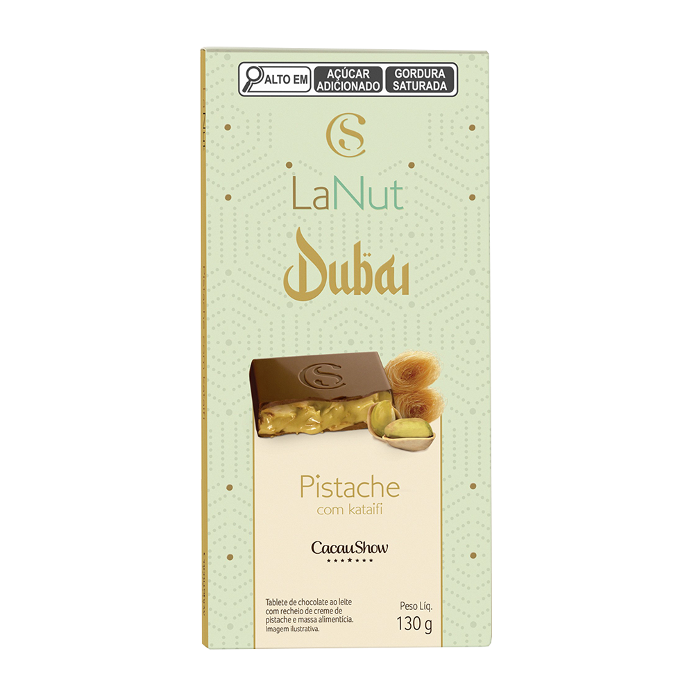 Tablete LaNut Pistache Dubai 130g, , large. image number 0