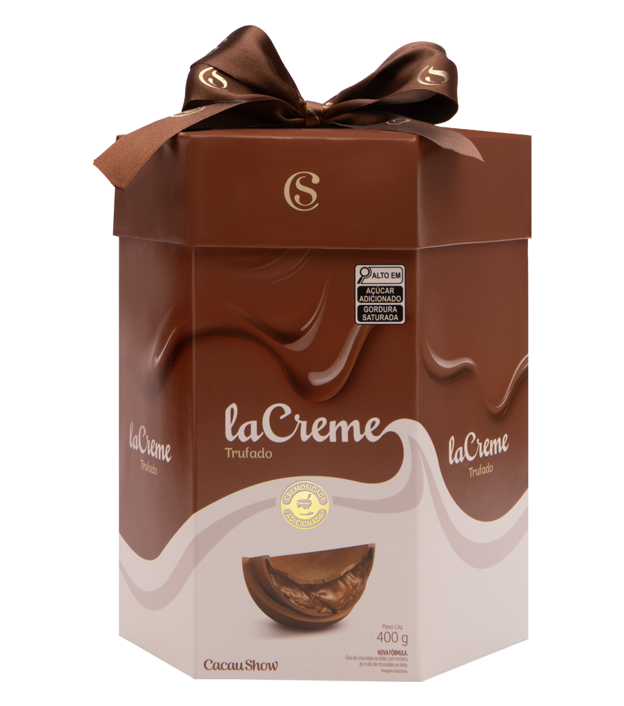 Ovo de P&aacute;scoa Recheado laCreme ao Leite 400g, , large. image number 0