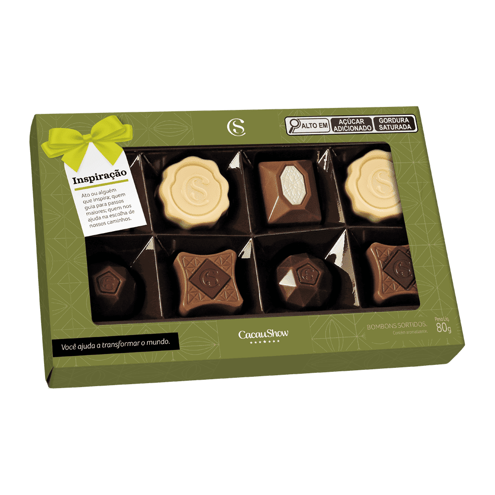 Caixa de Bombons Sortidos Gratidão 80g, , large. image number 0