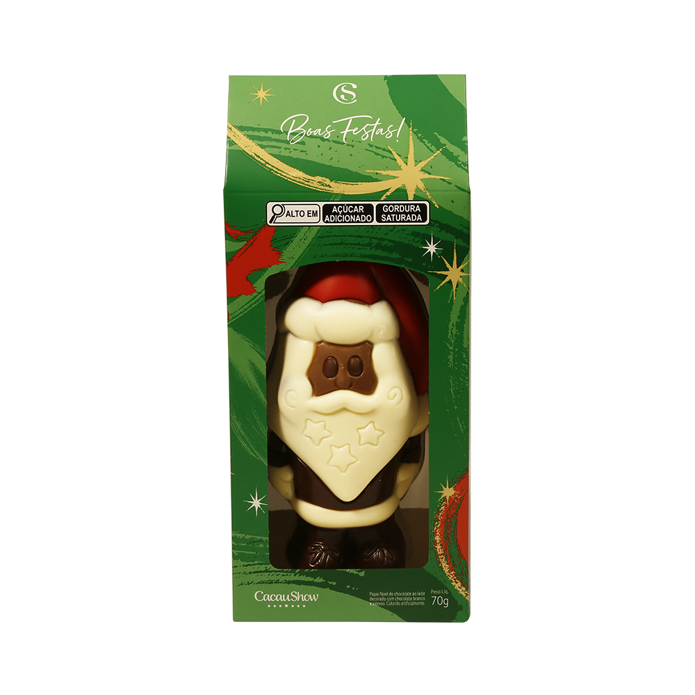 Papai Noel de Chocolate Cacau Magia ao Leite 70g null image number null