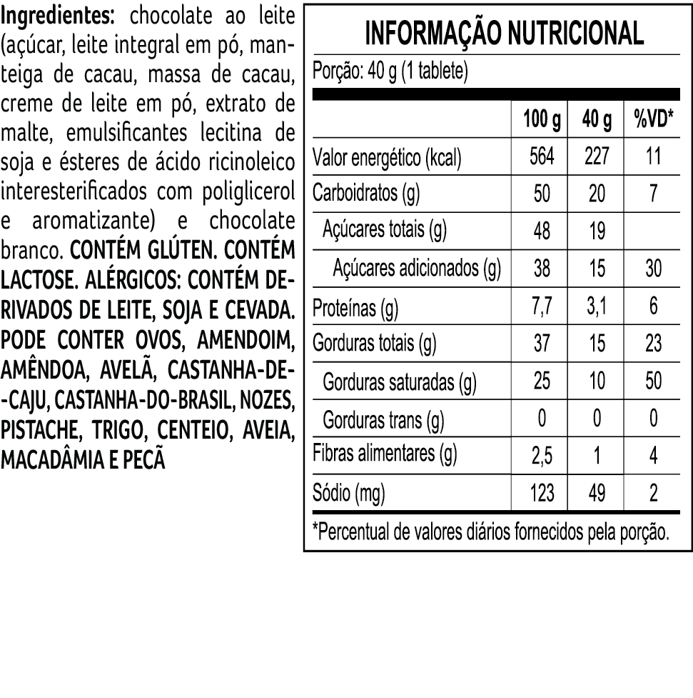 Tablete ao Leite Chocoarte Cacau Magia 40g, , large. image number 1