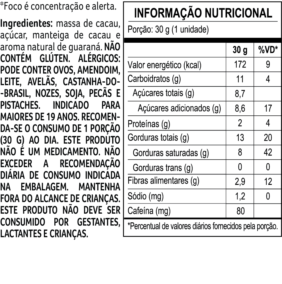 Tablete de Chocolate 70% Bendito Cacao Foco 30g, , large. image number 2