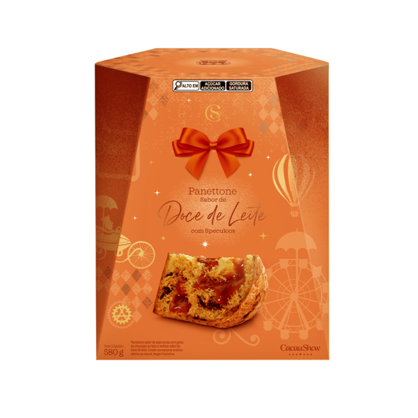 Panetone Doce de Leite com Speculoos 580g Panetone Doce de Leite com Speculoos 580g
