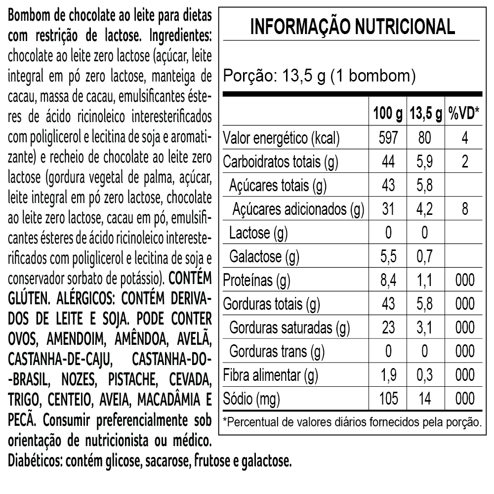 Ovo de Páscoa laCreme ao Leite Zero Lactose 180g, , large. image number 3