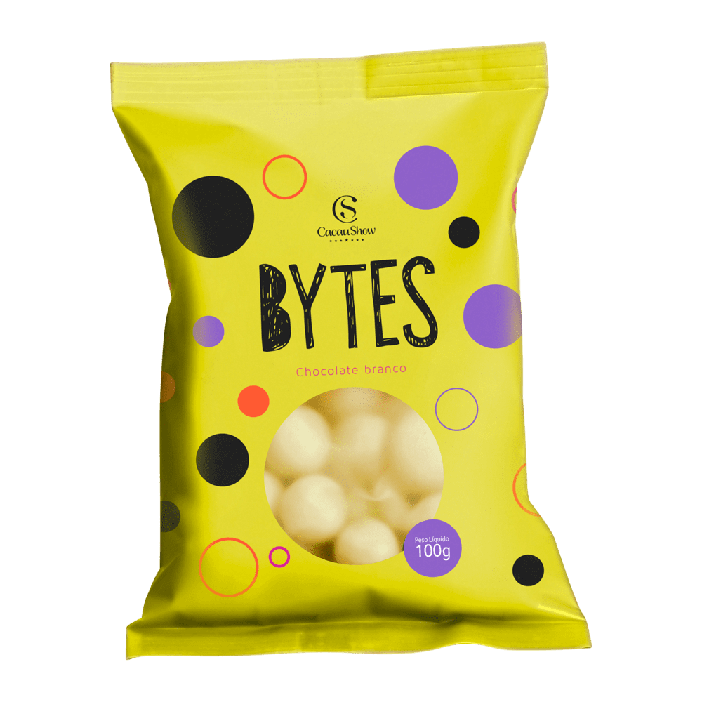 BYTES CHOCOLATE BRANCO CROCANTE 100G null image number null