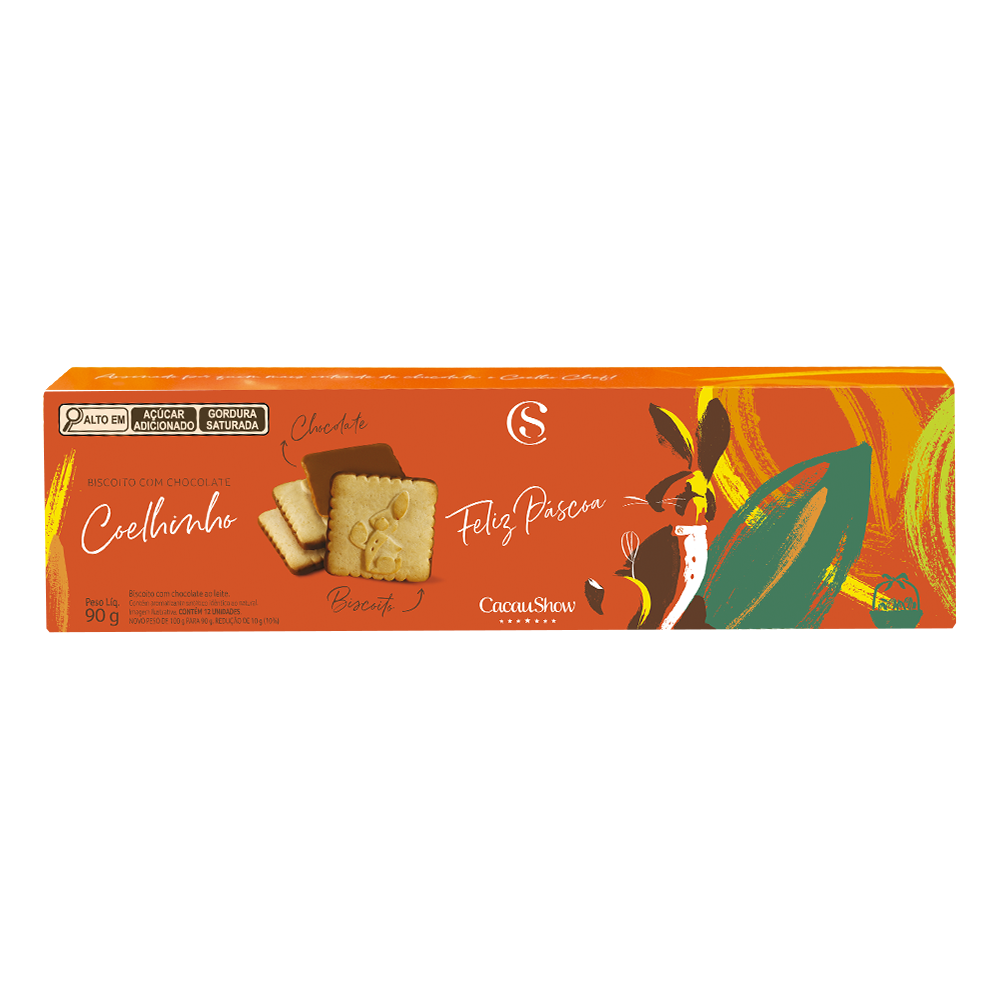Biscoito Cacau Magia ao Leite 90g, , large. image number 0